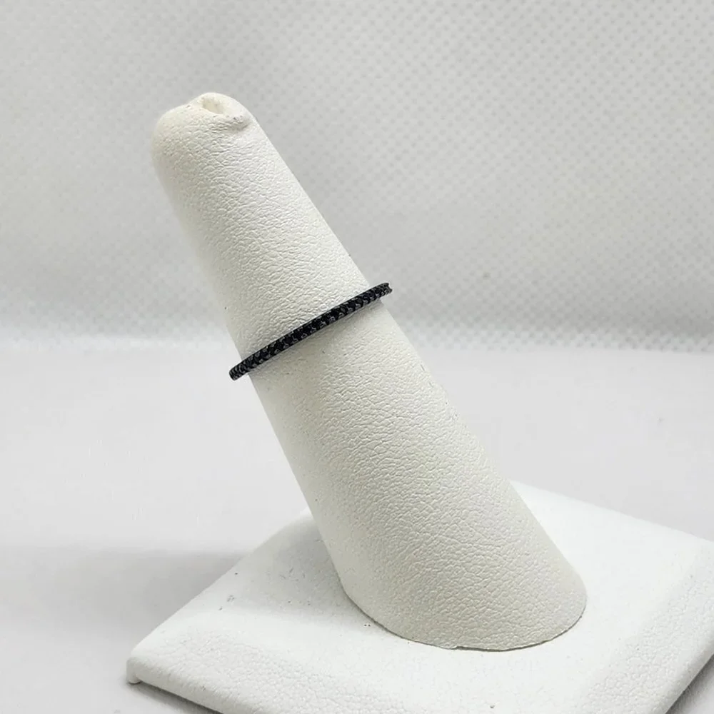 Brand New Sterling Silver 925 Rhodium Cz Ring - Picture 2 of 4